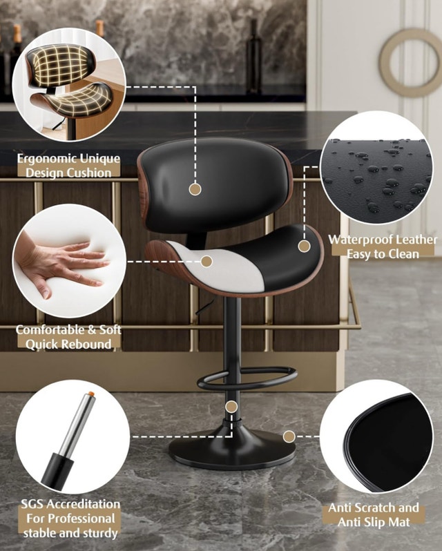 BNIB Modern barstools set of 4 - photo 5