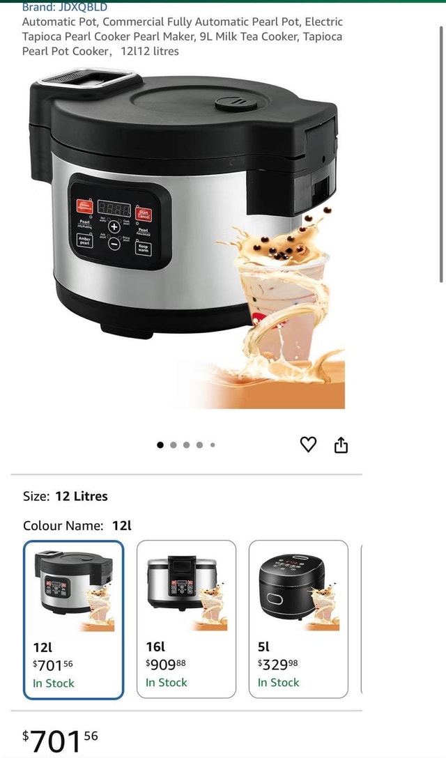 BNIB Pearl Boba Cooker