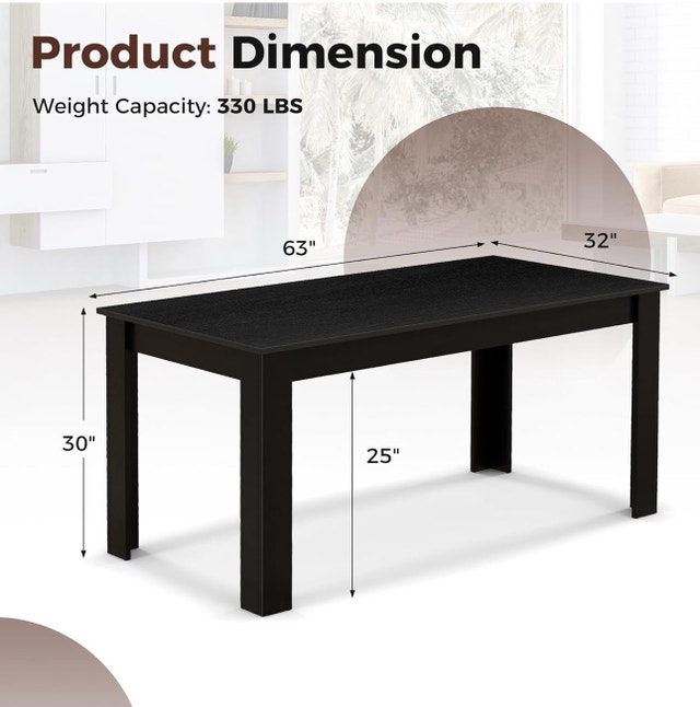 Costway Dining Table for 6 - photo 4