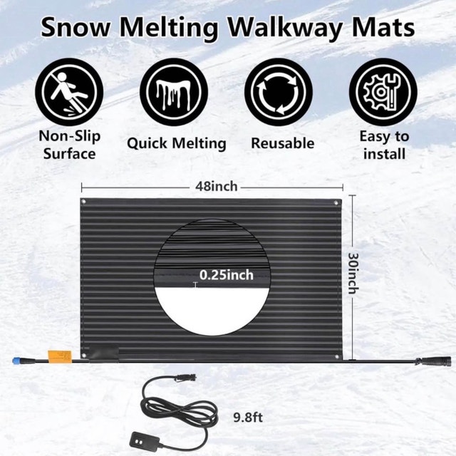 Snow Melting Mat - 30 x 48 inches - photo 3