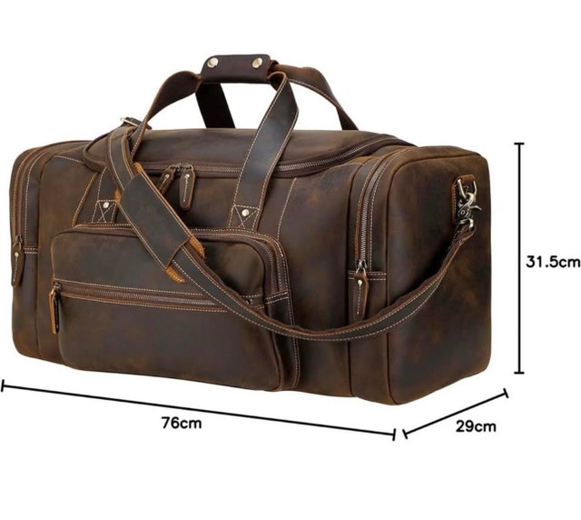 Brand New Polare 26’ Leather Duffle Bag - photo 3