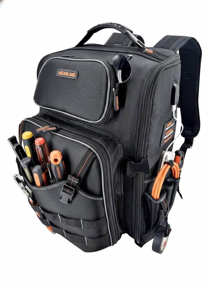 New Full Open Tools Backpack for Electricians & Handymen