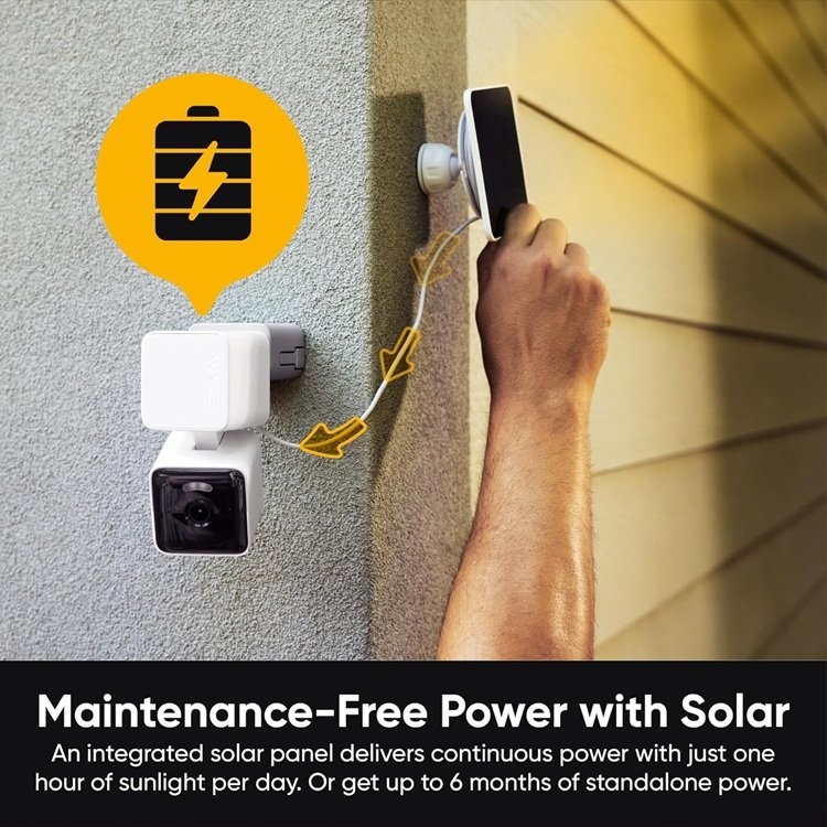 NEW WYZE Solar Cam Pan: Wireless Outdoor Security Camera, 2K HD - photo 2