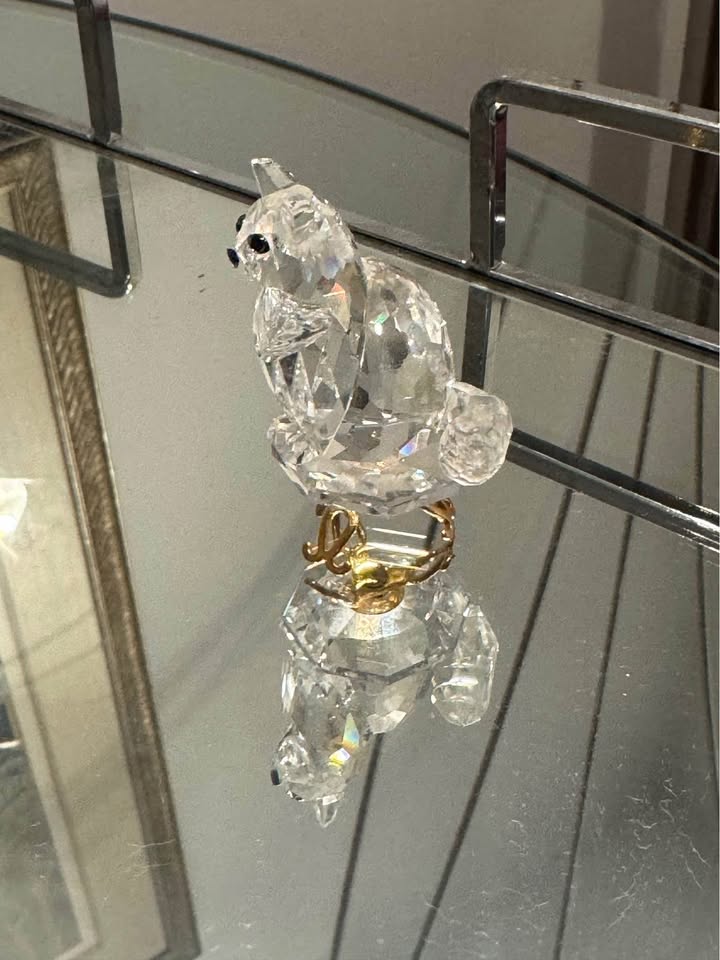 Swarovski Crystal cat with armchair - photo 2