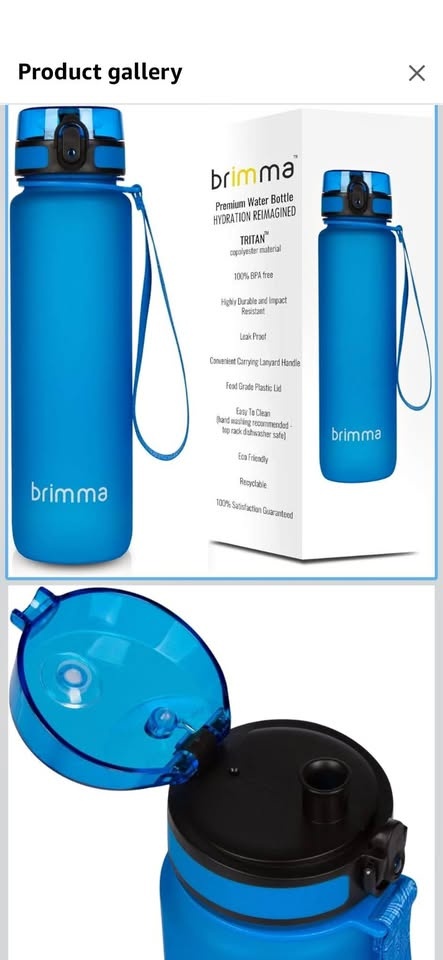 2 Brand New Brimma Premium Sports Water Bottles