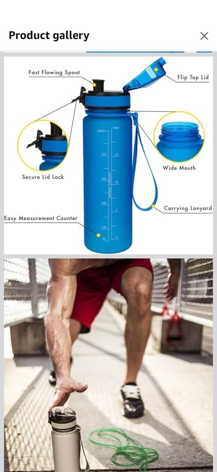 2 Brand New Brimma Premium Sports Water Bottles - photo 2