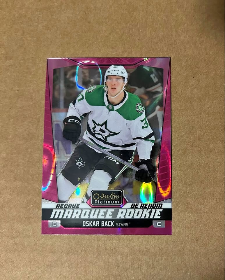 2024-25 OPC Platinum Oskar Back Rookie Pink Magma