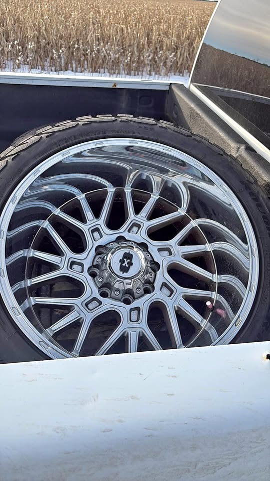 22x12 Vision Brawl Wheels w/ 315/45R22 LT Tires