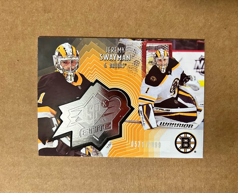 2021-22 Jermey Swayman SPX FINITE /2999 Bruins