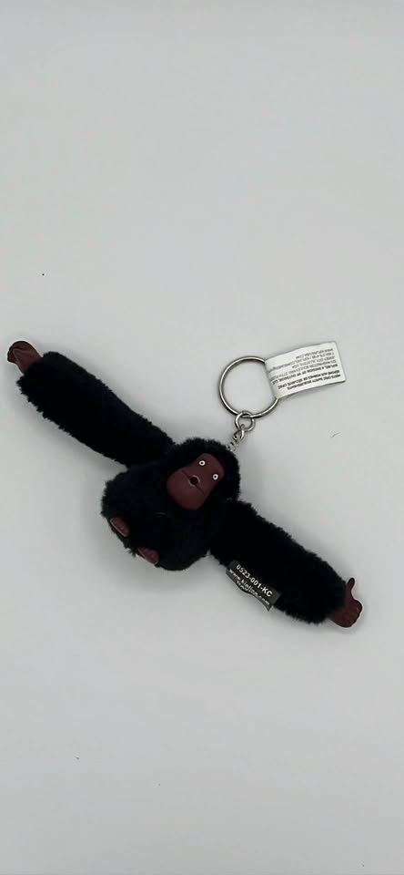 Kipling Davina Black Monkey Keychain