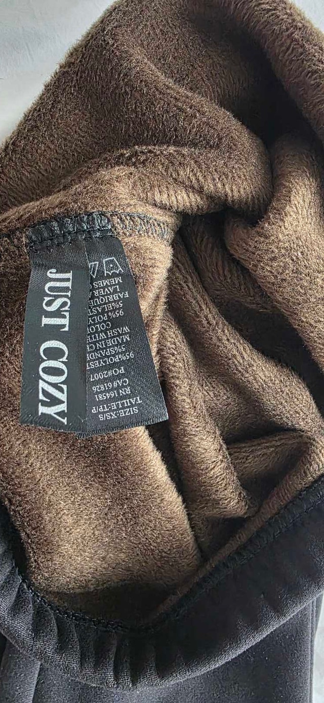 women's just cozy fleece leggins size xs - photo 2