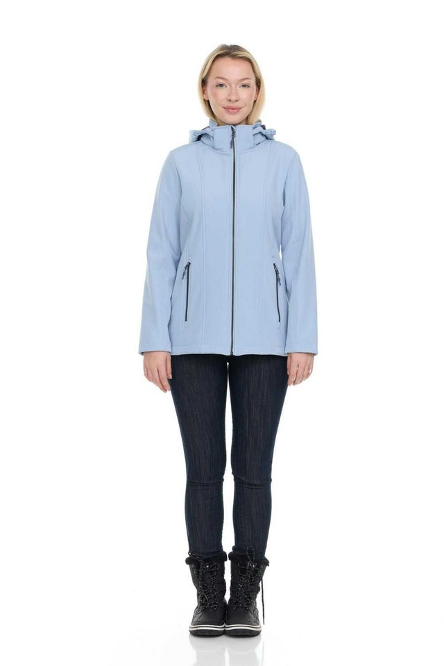 Swiss Tec-One Women's Plus Hooded Softshell Jacket S