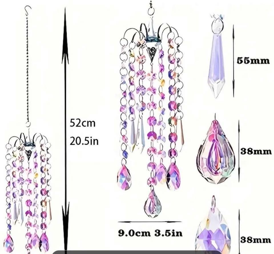 NEW Crystal Chandelier Suncatcher Wind Chime - photo 4