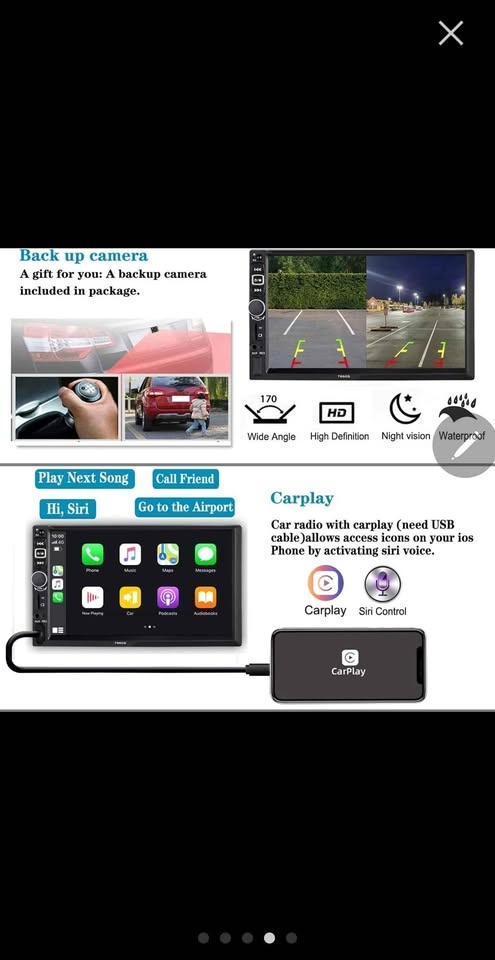 New Android Car Stereo - 7-Inch Touchscreen, Apple CarPlay/Andro - photo 2
