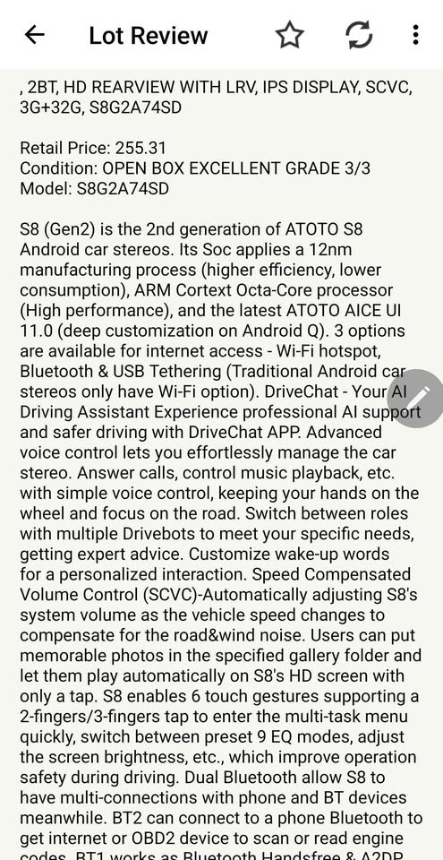New Atoto Android Head Unit S8 Gen2 - photo 5