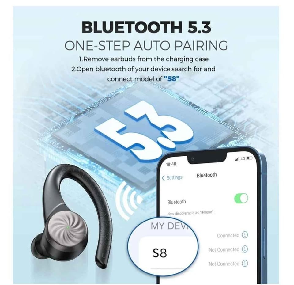 NEW Brown Wireless Earbuds Bluetooth 5.3 - photo 3