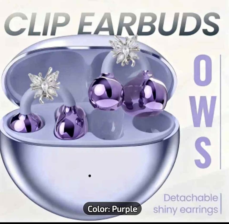 NEW SENYANG Wireless Earphones w/ Butterfly Clips - Stocking Stu