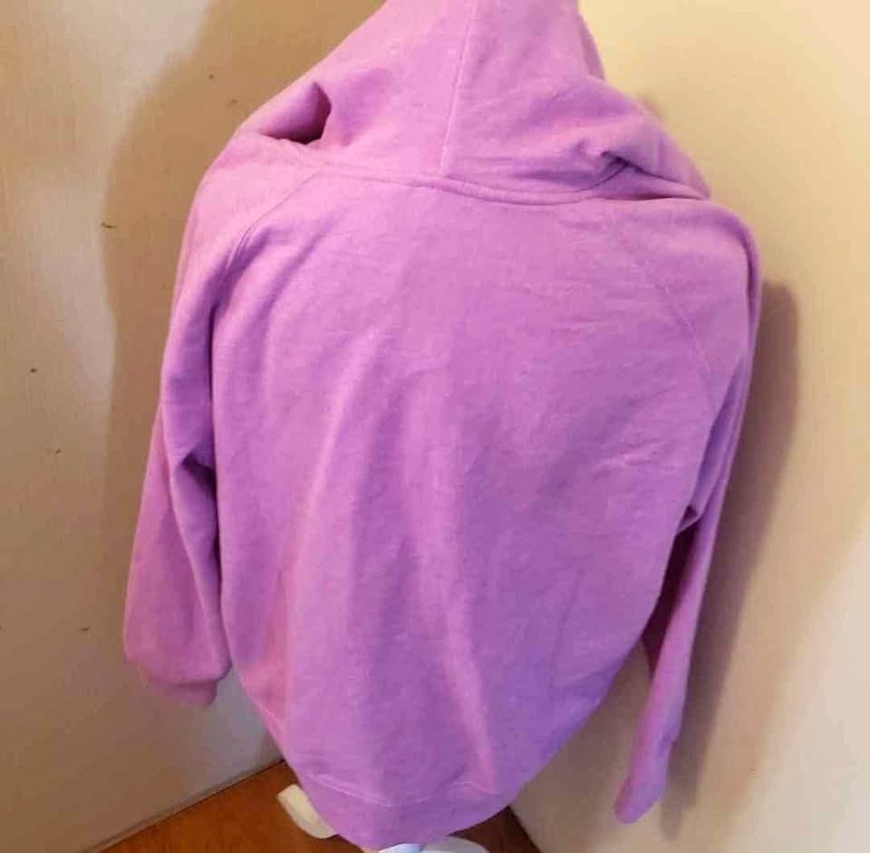 NEW WOMAN'S PURPLE GAPS ZIPPER HOODIE - XXL
