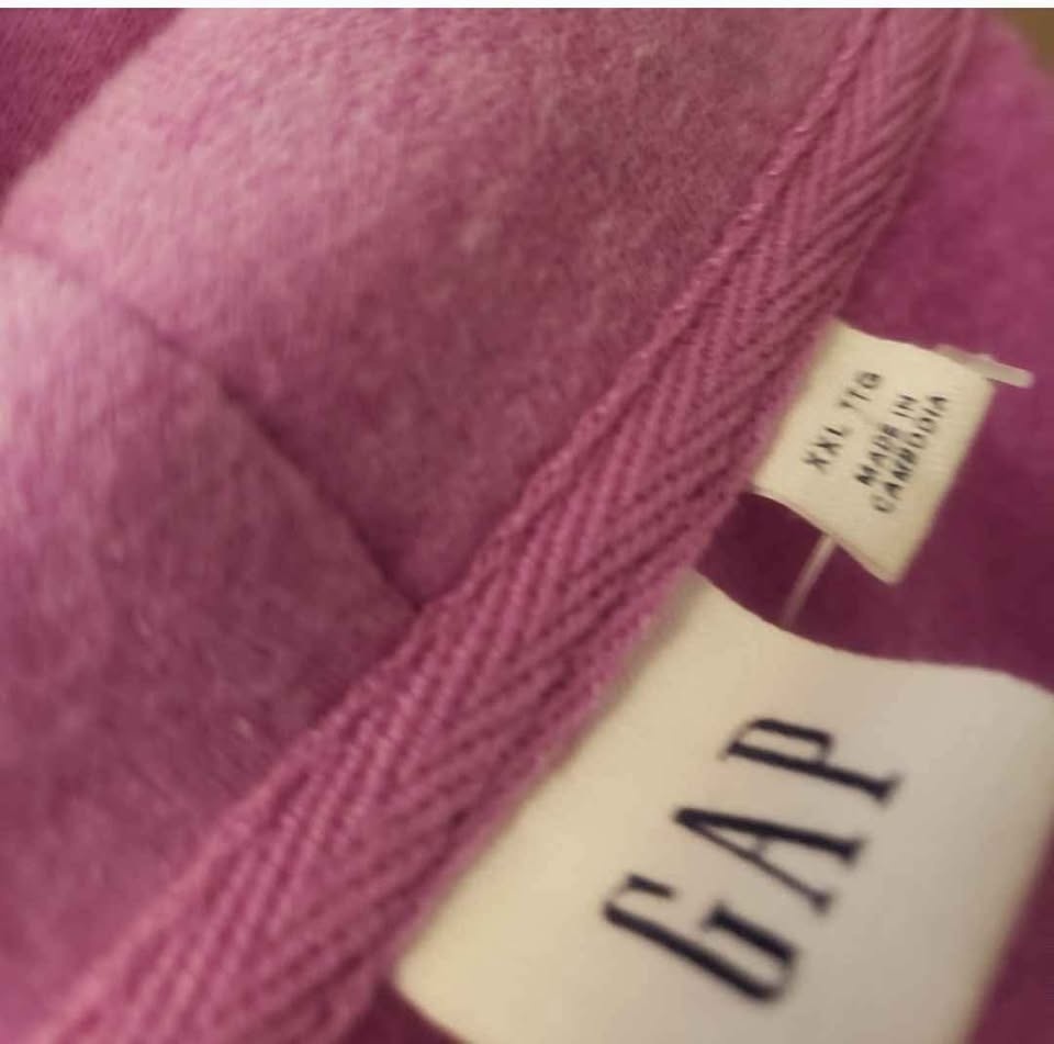 NEW WOMAN'S PURPLE GAPS ZIPPER HOODIE - XXL - photo 3