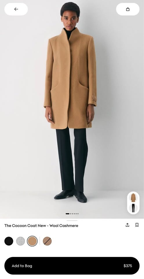 Aritzia Wilfred Cocoon Coat