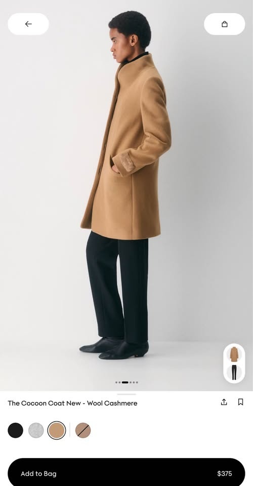 Aritzia Wilfred Cocoon Coat - photo 2