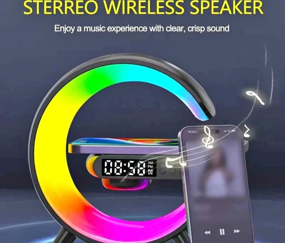 Multi-functional Wireless Speaker Desk Lamp w/ Wireless Charging
