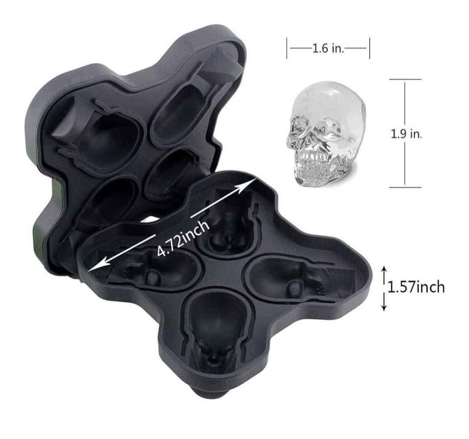 2 Silicone Ice Cube Trays - Taro Shape - photo 4