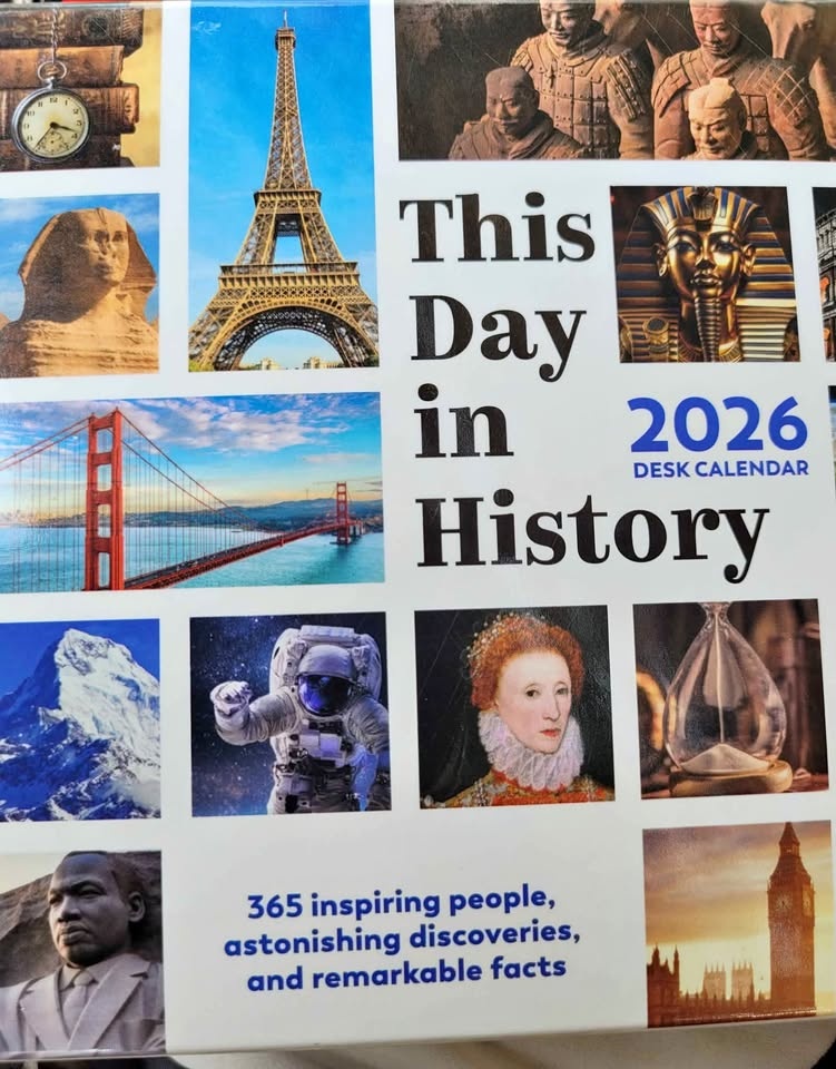 NEW THIS DAY IN HISTORY 2026 DESK CALENDAR