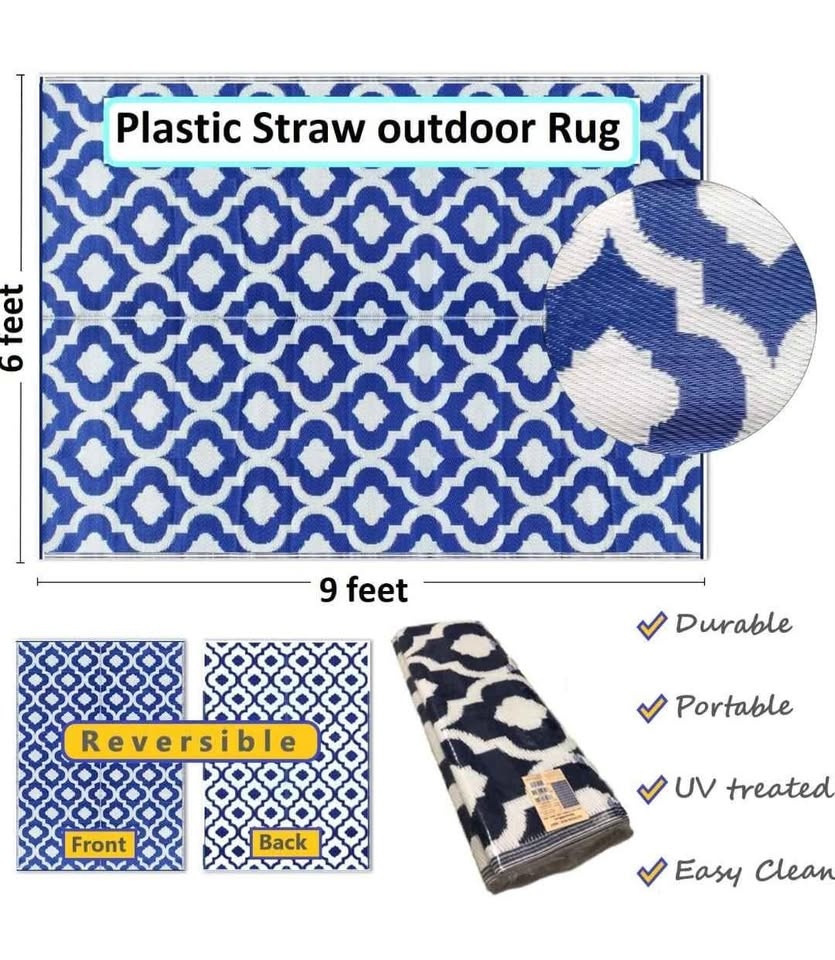 Balajees USA Outdoor Rugs - 6'x9' Patio Mats - photo 3