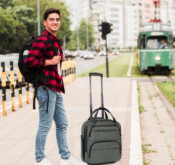 Carry On Underseat Suitcase - 16-inch Lightweight Overnight Bag - photo 2