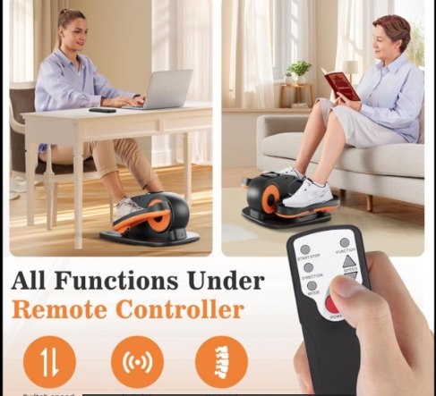 Under Desk Elliptical Machine, Remote Control, 12 Speeds - photo 4