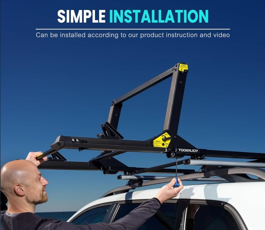 Heavy-Duty Kayak Lift Assist Roof Rack, 45 KG - photo 2