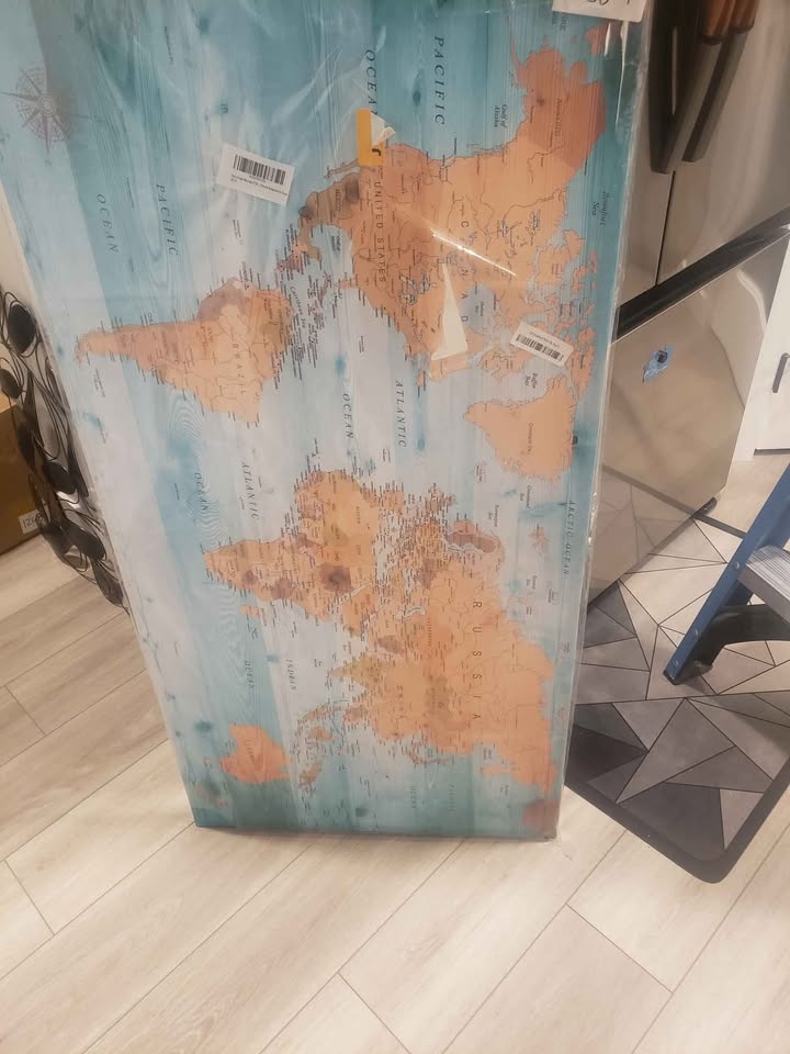 World Map Poster Wall Art for Office Decor - photo 2