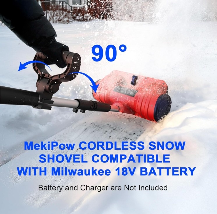 12'' Cordless Snow Blower, Electric Snow Thrower - photo 5