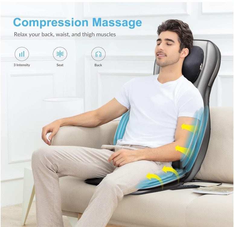 COMFIER 2D/3D Shiatsu Neck & Back Massager with Heat - photo 4