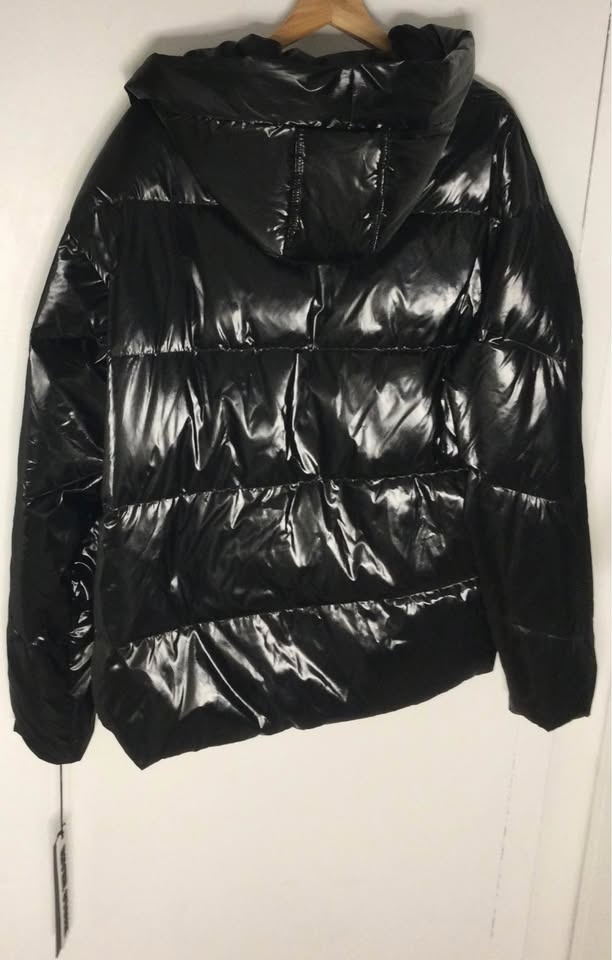 New Riverstone Down Black Shiny Puff Jackets, M - photo 2