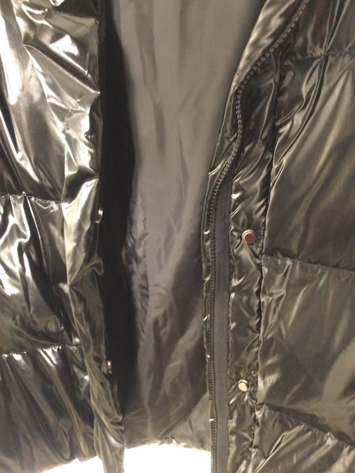 New Riverstone Down Black Shiny Puff Jackets, M - photo 4