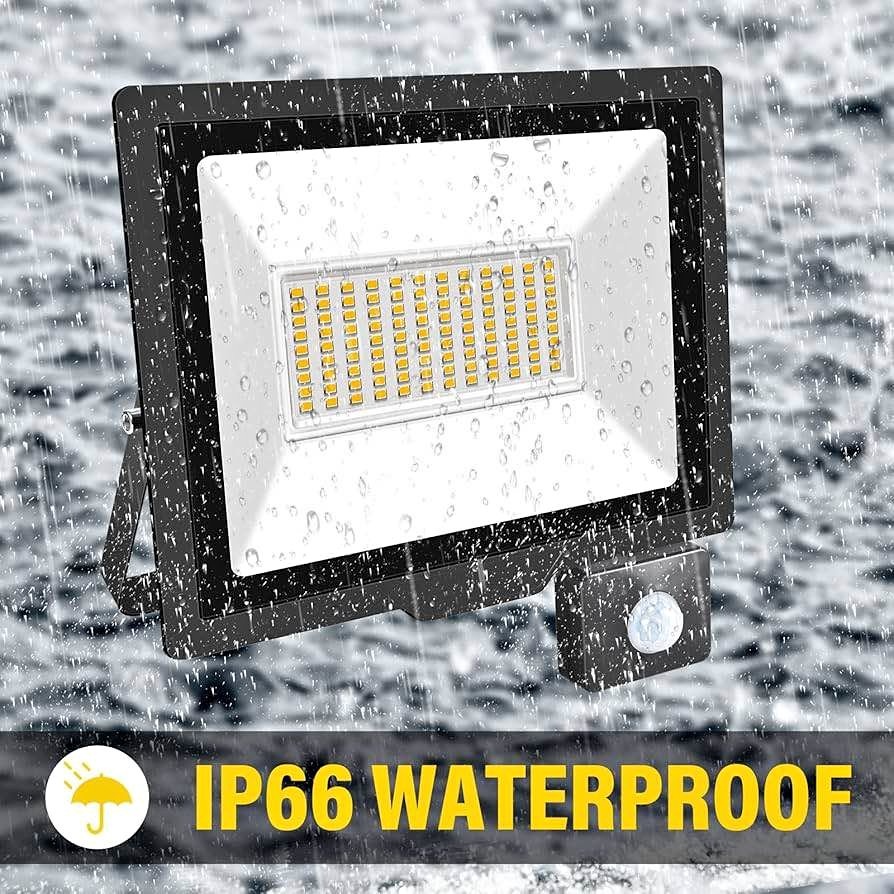 75W Motion Sensor LED Flood Light - Super Bright