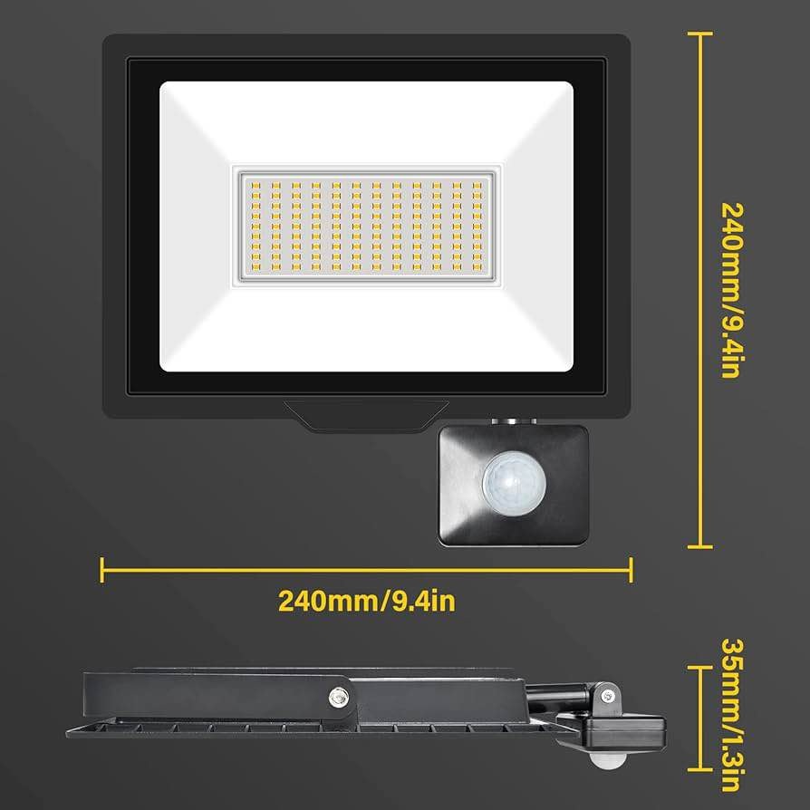 75W Motion Sensor LED Flood Light - Super Bright - photo 4
