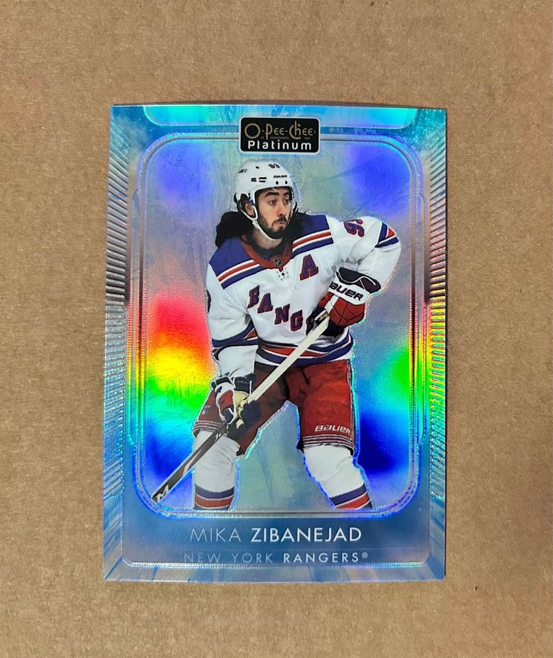 2021-22 OPC Platinum Mika Zibanejad Arctic Freeze /99 - NY Range