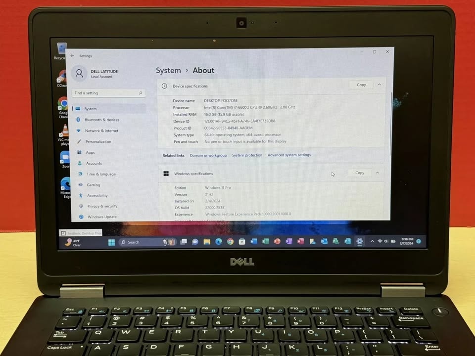 DELL LATITUDE E5480 Intel Core i5 Laptop - photo 3