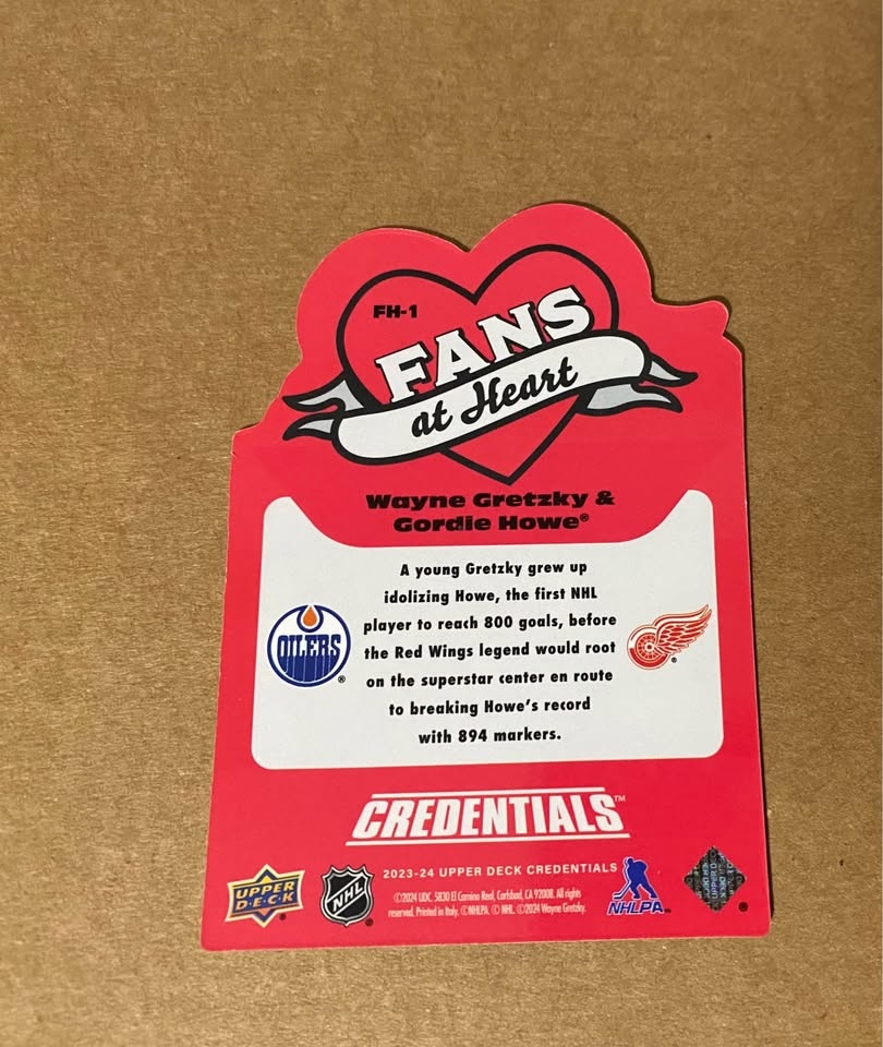 2023-24 Credentials Gretzky & Howe Oilers Wings - photo 2