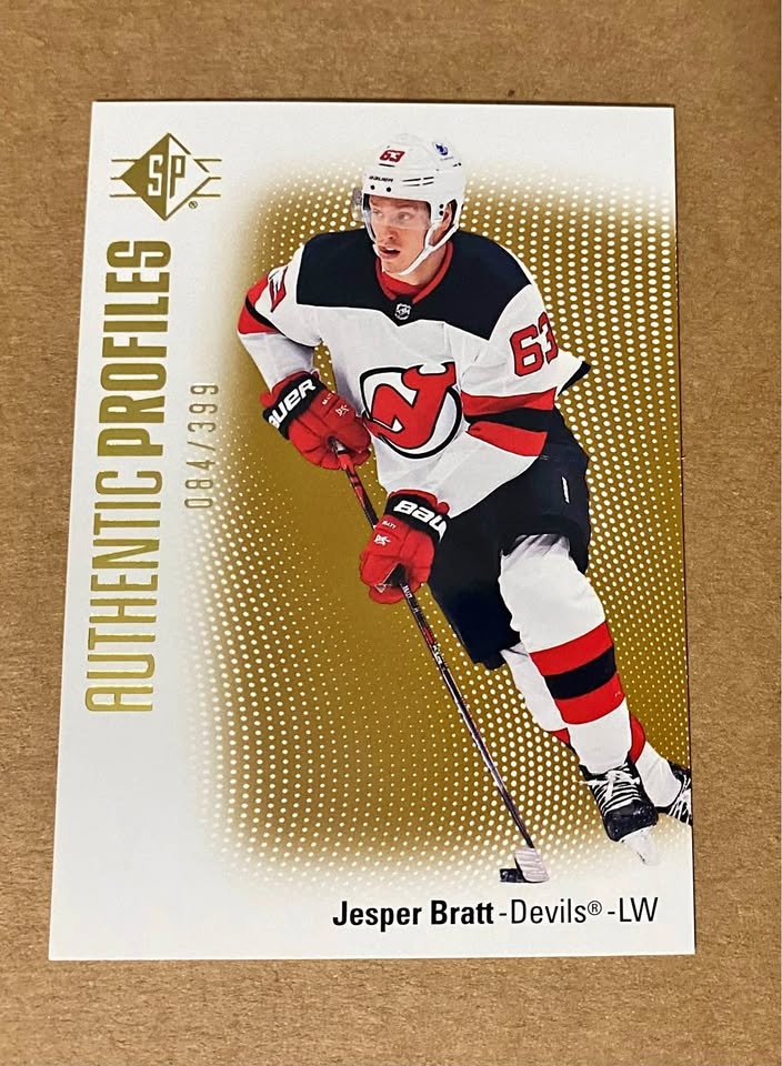 2021-22 SP Authentic Jesper Bratt Authentic Profiles /399