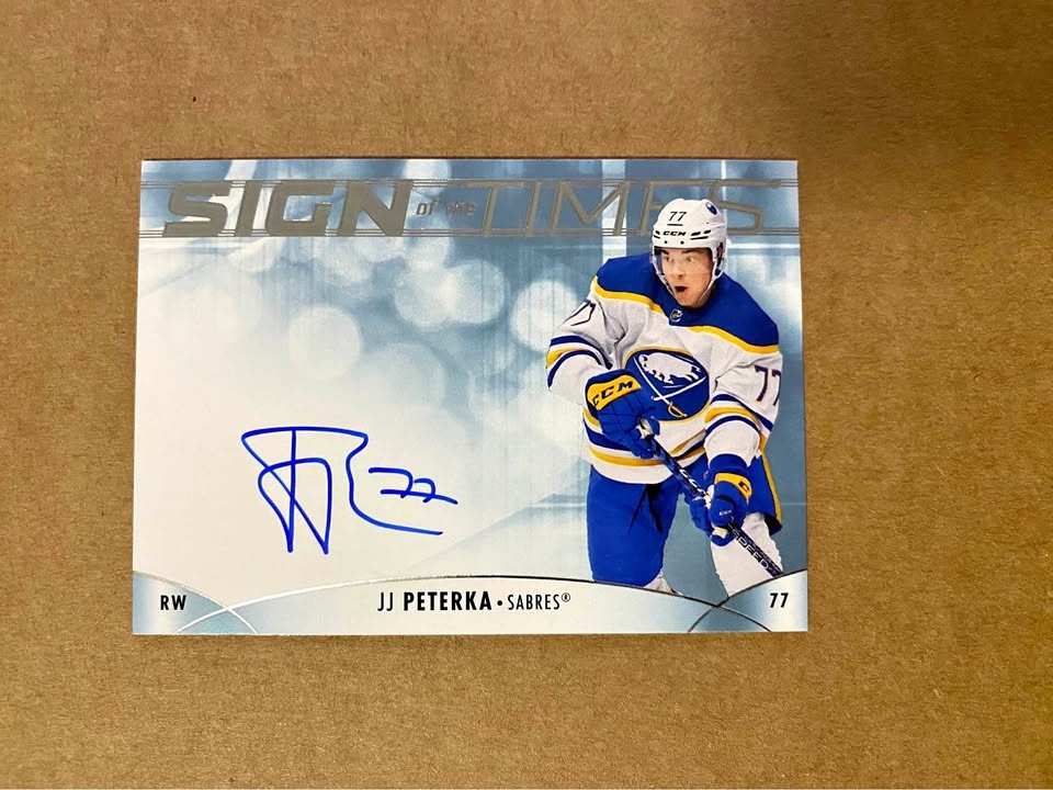 2023-24 Upper Deck SP Authentic JJ Peterka Auto