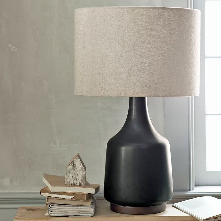 Orig $149 SOLD OUT NEW WEST ELM MORTEN TABLE LAMP, BLACK