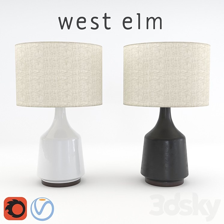 Orig $149 SOLD OUT NEW WEST ELM MORTEN TABLE LAMP, BLACK - photo 3