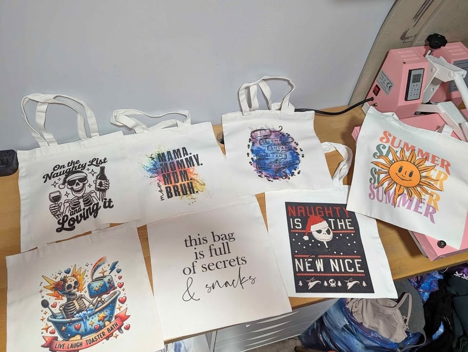 Brand New Tote Bags with Sublimation Images🏆