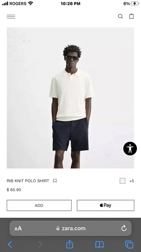 Textured Polo Zara (Rib Knit) thumbnail