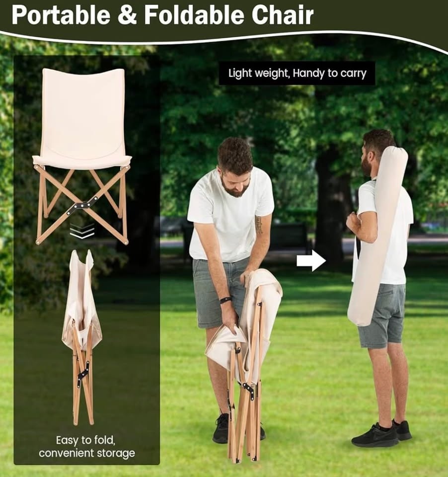 NEW Set of TWO foldable beach picnic camping tailgate bbq chairs - photo 4