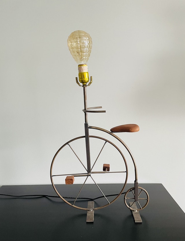 Vintage Penny-Farthing Bicycle Table Lamp - photo 4